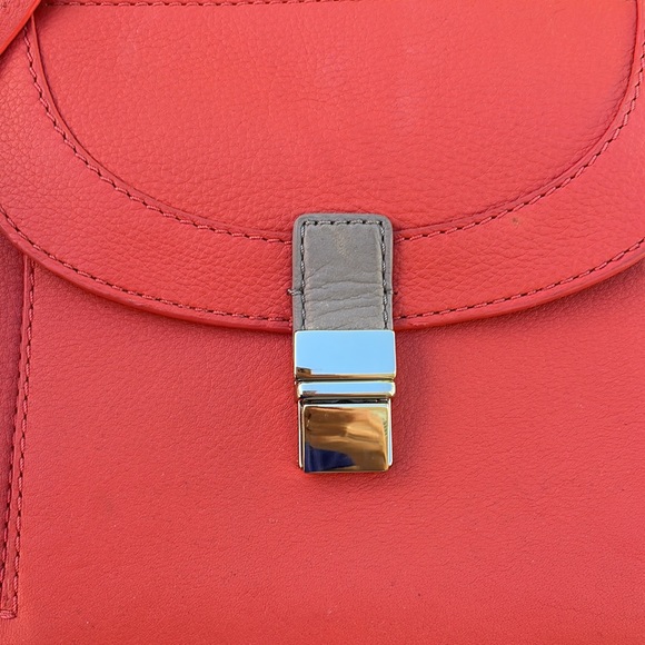 Botkier orange leather Sml Leon satchel by Botkier * EUC - Picture 7 of 13